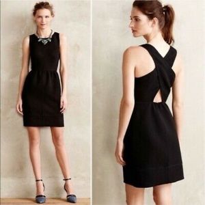 Anthropologie Maeve Rocklin Criss Cross Dress